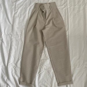 High waist stripped pants